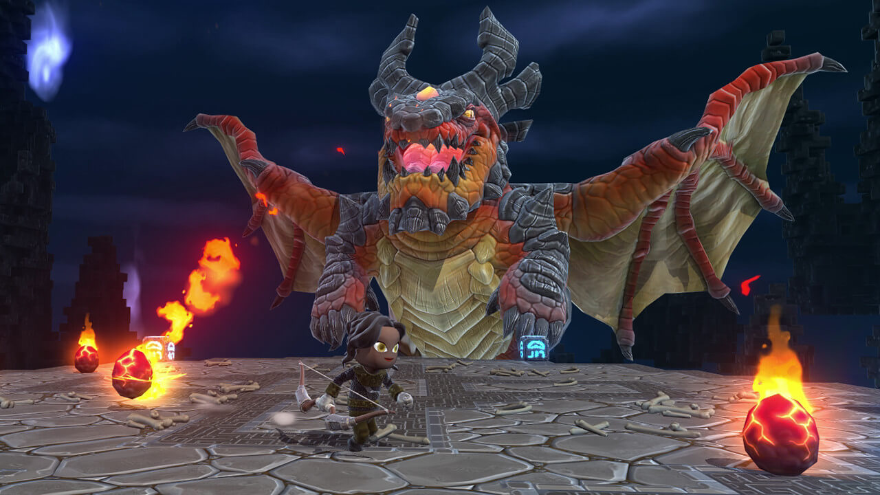 Portal Knights Screenshot of fire breathing dragon